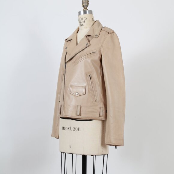 Whet Blu Rebel Sand Leather Jacket - Picture 2 of 2